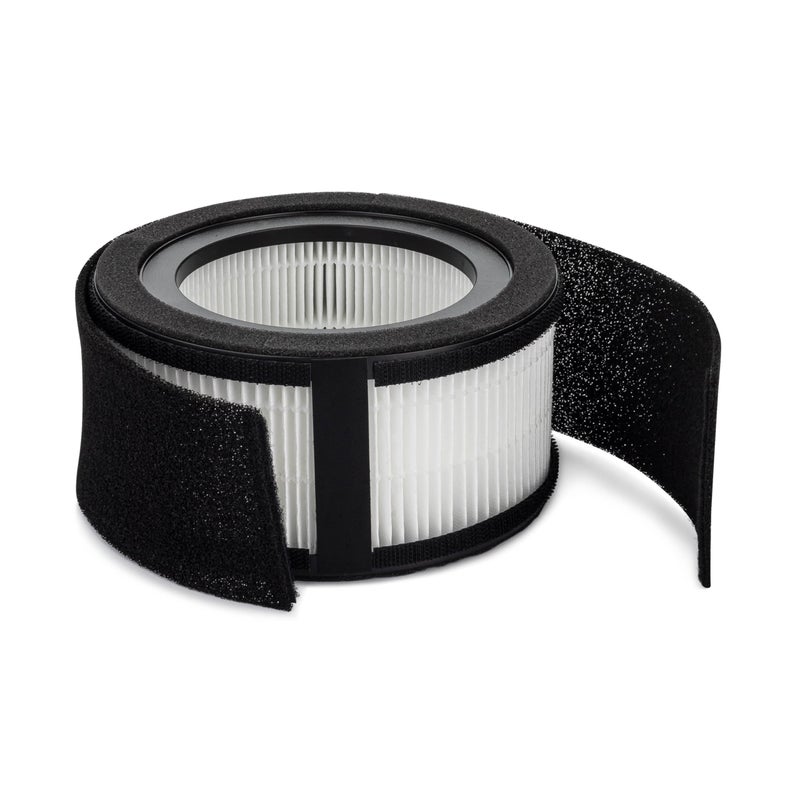 Crane فلتر استبدال جهاز تنقية الهواء الأصلي من كرين لطراز EE-5067، فلتر HEPA استبدال لطراز HS-1944، عبوة من 1، ترشيح ثلاثي المراحل لتحسين جودة الهواء الداخلي - Image 1